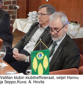 Vallilan klubin klubitreffivieraat, veljet Hannu ja Seppo.Kuva: A. Hovila