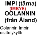 Oolannin Impin esittelykyltti