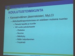 Koulutustoimikunnan terveiset esitti Markku Helle