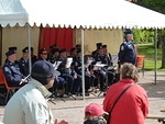 Ohjelmassa oli muun muassa poliisien soittokunnan esityksi.