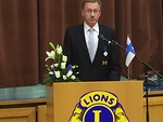 Juhlapuhe Lions Liiton puheenjohtaja Tuomo Holopainen