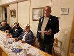 Toinen varakuvernri Ismo Kajaala ja vaimonsa Ritva vuosikokouksessa 13.10.2020. 