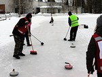 Curling-kisan hopeaheitto lady Jaana LC Oulunsalo (kuva MM)
