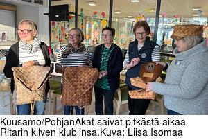 Kuusamo/PohjanAkat saivat pitkst aikaa Ritarin kilven klubiinsa.Kuva: Liisa Isomaa