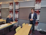 L-piirin 1. varapiirikuvernri Matti Puolakanaho ja puoliso Anitta Ojanper LC Pellosta  vierailivat klubimme kokouksessa. 