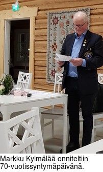 Markku Kylml onniteltiin 70-vuotissyntympivn.