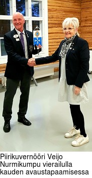 Piirikuvernri Veijo Nurmikumpu vierailulla kauden avaustapaamisessa