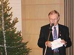 Ennen puuroa Lion Club Tuusulan presidentti Arto Vuorenmaan kertoi joulun perinneruuista.