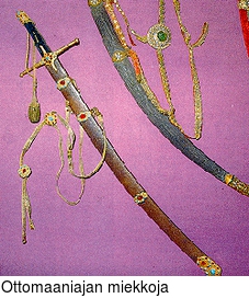 Ottomaaniajan miekkoja