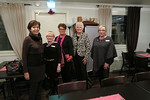 Klubitreffeill Vantaa/Helsingen klubista: vasemmalta oikealle Lea, Marja-Liisa, Leena, Eija-Riitta ja Arja