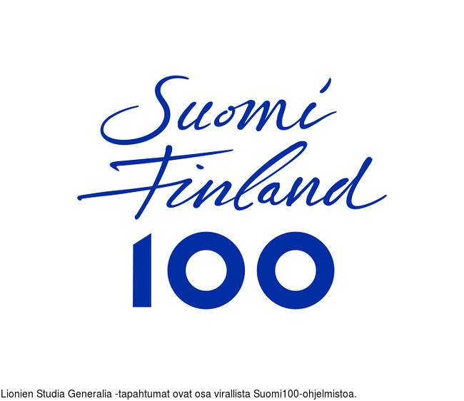 Lionien Studia Generalia -tapahtumat ovat osa virallista Suomi100-ohjelmistoa.