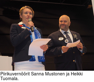 Piirikuvernrit Sanna Mustonen ja Heikki Tuomala.