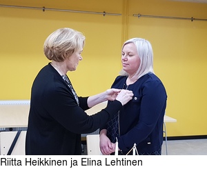 Riitta Heikkinen ja Elina Lehtinen