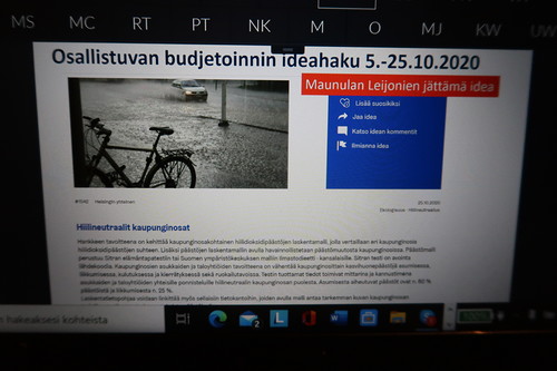 LC Helsinki Maunulan idea osallistuvaan budetointiin. Dia Hannu Kurjen esityksest.