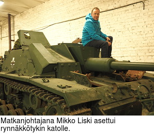 Matkanjohtajana Mikko Liski asettui rynnkktykin katolle.