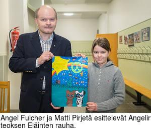 Angel Fulcher ja Matti Pirjet esittelevt Angelin teoksen Elinten rauha.