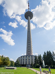 TV-torni, jossa Verisunnuntaina 13.1.1991 kuoli 14 tornia puolustavaa liettualaista siviiliä puna-armeijan hyökätessä. (Vilna, Liettua, 1980)