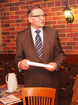 Veteraanien puolestapuhuja, Suomen Sotaveteraaniliiton toiminnanjohtaja Markku Sepp vieraili Floorankentn klubikokouksessa 4.11.2014.