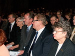 Konserttiamme kunnioittivat läsnäolollaan piirikuvernööripari Tuomo ja Kaija Holopainen ja Liiton viime vuotinen puheenjohtajapari Christer ja Marita Löfström.  Presidentti Harri Strömberg keskellä.