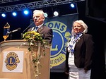Liiton uusi varapuheenjohtaja Aarne Kivioja vaimonsa kanssa
