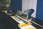 2000, Lions liiton vuosikokouksen kulisseja rakentamassa