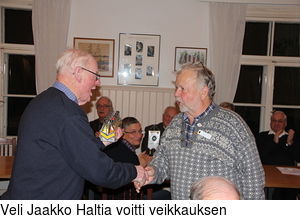 Veli Jaakko Haltia voitti veikkauksen