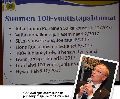 Mys satavuotisjuhlavuosi kiinnosti yleis.  Juhlavuoden tapahtumista kertoi toimikunnan puheenjohtaja Heimo Potinkara.