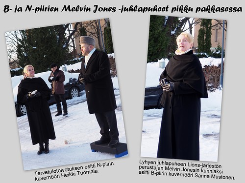 Hietaniemen kunniakynti pttyi kenttlounaaseen.  Lyhyen puheen esittivt N-piirin kuvernri Heikki Tuomala ja B-piirin kuvernri Sanna Mustonen.
