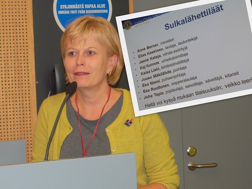 Sulkavastaava PDG Sini Eloholma esitteli mm. Sulkalhettilt.  Sulkakerys kest kauden loppuun 30.6.2017 saakka ja valtakunnallinen tavoite on 5 miljoonaa euroa lasten ja nuorten hyvksi.