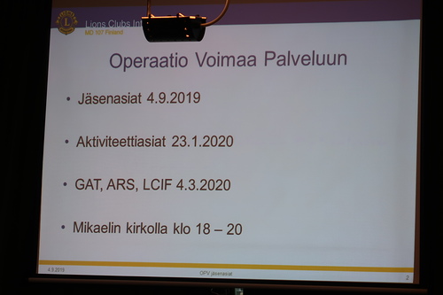Tietoa tulevista Operaatio Voimaa Palveluun -koulutuksista.