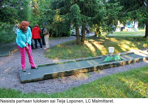 Naisista parhaan tuloksen sai Teija Loponen, LC Malmittaret.