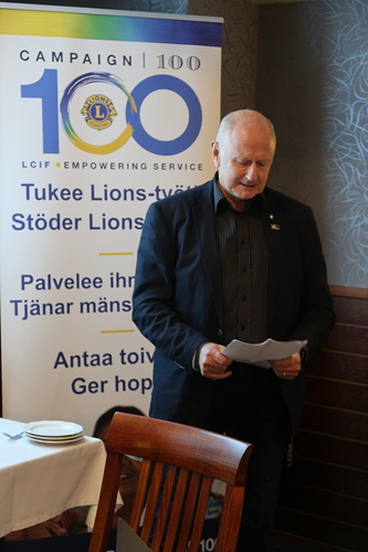 Timo Heinosen aiheena oli Kampanja 100.