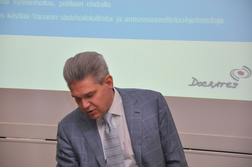 Yksi Suomen johtavista syplkreist, dosentti Timo Joensuu kertoi sypsairauksien uusista tutkimus- ja hoitomenetelmist.