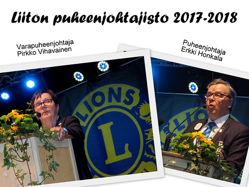 Liiton puheenjohtajisto kaudella 2017-2018.