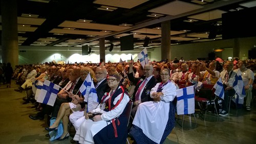Suomalaisia Convention-salissa. Kuva Marja-Leena Turunen.